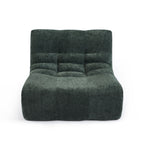 Janis - Sillón Modular 1 Plaza - Tela Chenilla - Verde