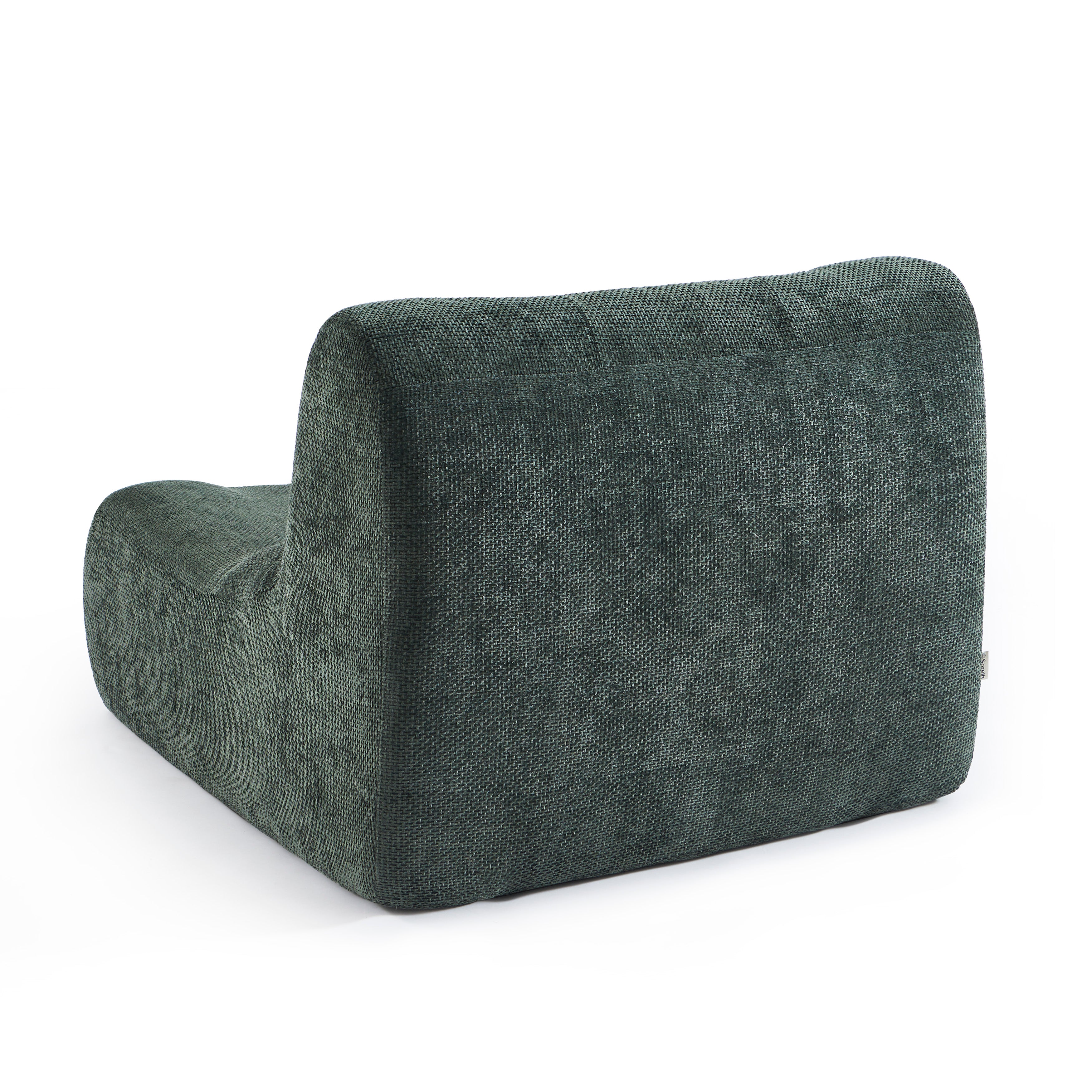 Janis - Sillón Modular 1 Plaza - Tela Chenilla - Verde