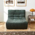 Janis - Sillón Modular 1 Plaza - Tela Chenilla - Verde