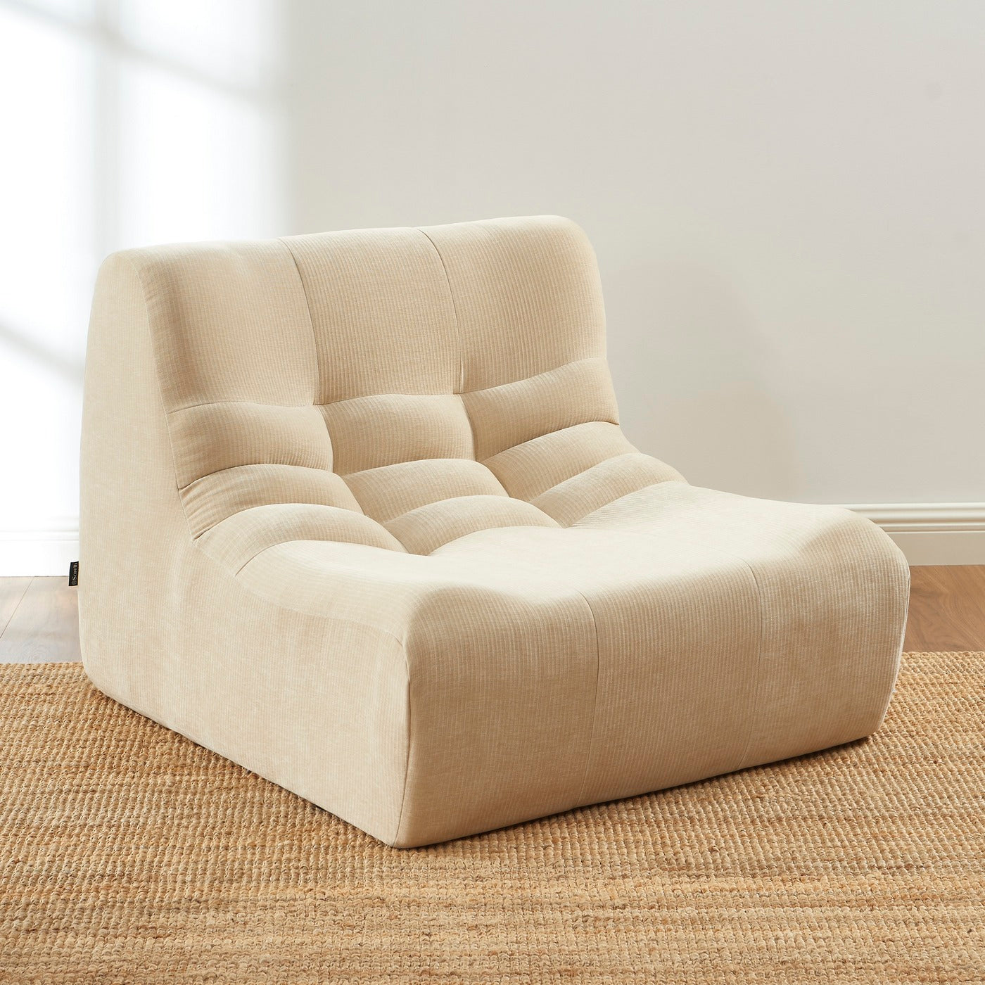 Janis - Chauffeuse Modulable 1 Place - Velours - Beige