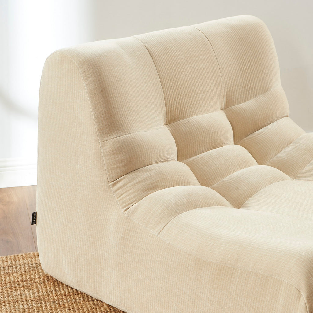 Janis - Chauffeuse Modulable 1 Place - Velours - Beige