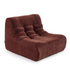 Janis - Modular 1-Seater Armchair - Velvet - Burgundy
