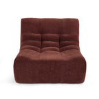 Janis - Modular 1-Seater Armchair - Velvet - Burgundy