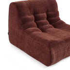 Janis - Modular 1-Seater Armchair - Velvet - Burgundy