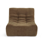 Janis - Chauffeuse Modulable 1 Place - Velours - Marron
