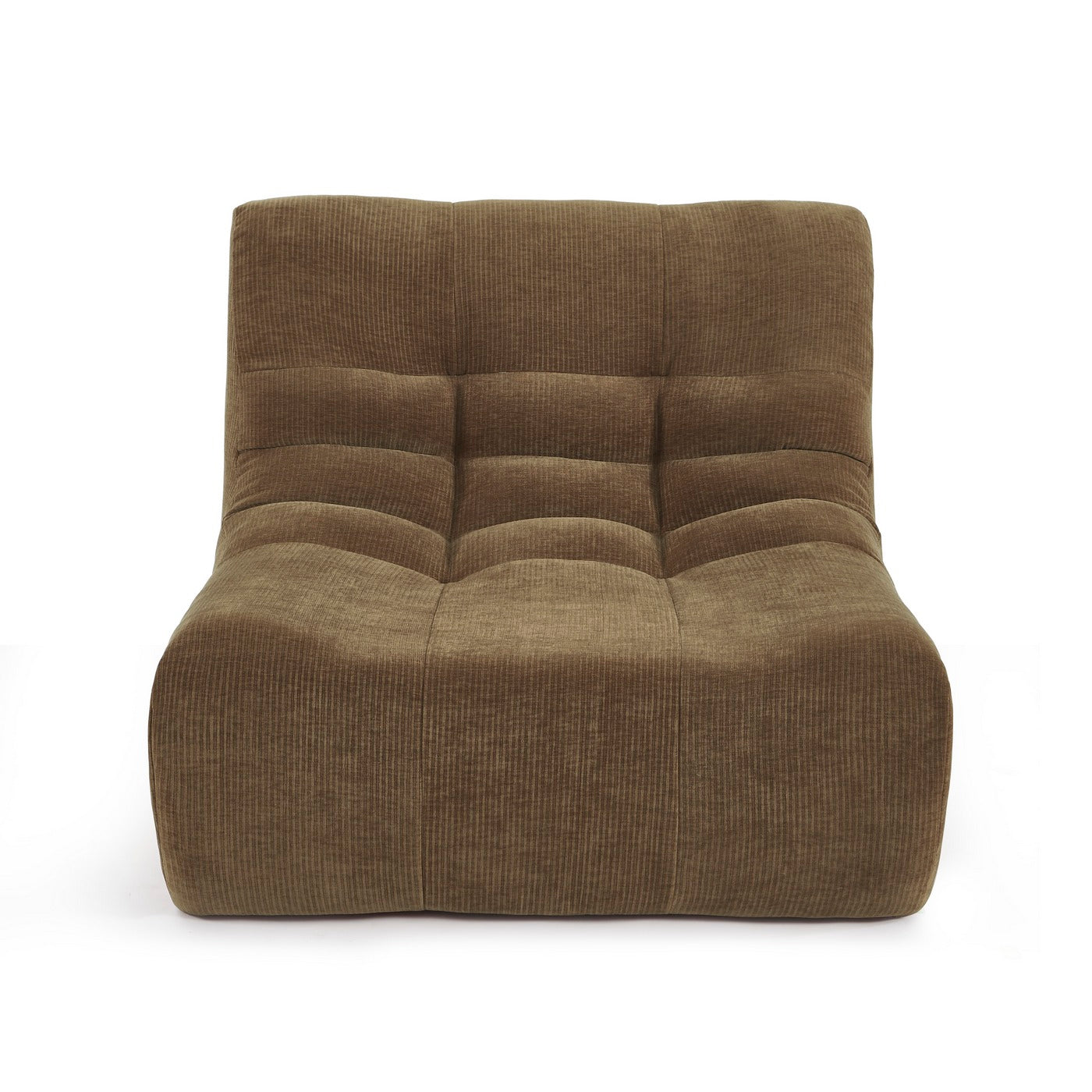 Janis - Chauffeuse Modulable 1 Place - Velours - Marron