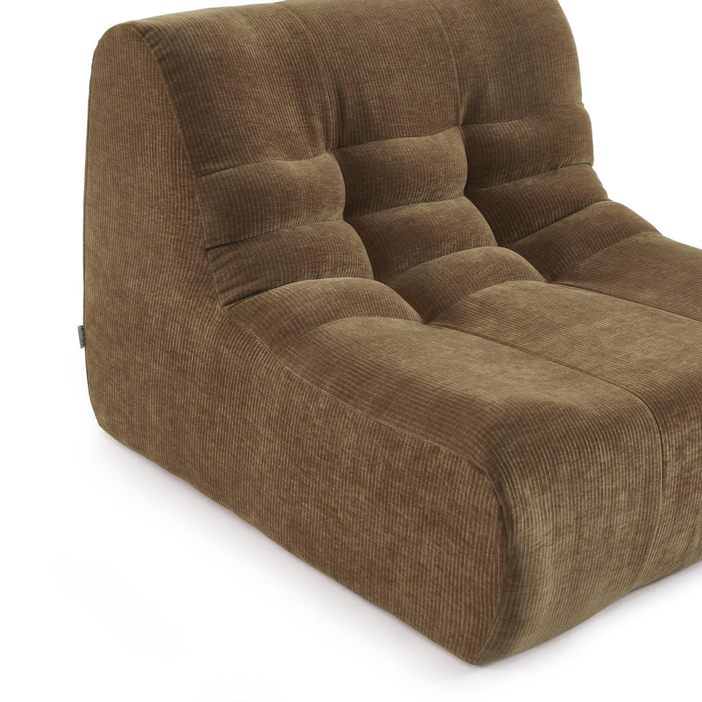 Janis - Chauffeuse Modulable 1 Place - Velours - Marron