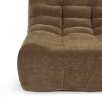 Janis - Chauffeuse Modulable 1 Place - Velours - Marron