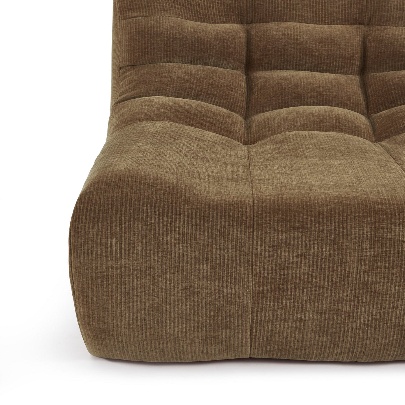 Janis - Chauffeuse Modulable 1 Place - Velours - Marron