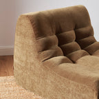 Janis - Chauffeuse Modulable 1 Place - Velours - Marron