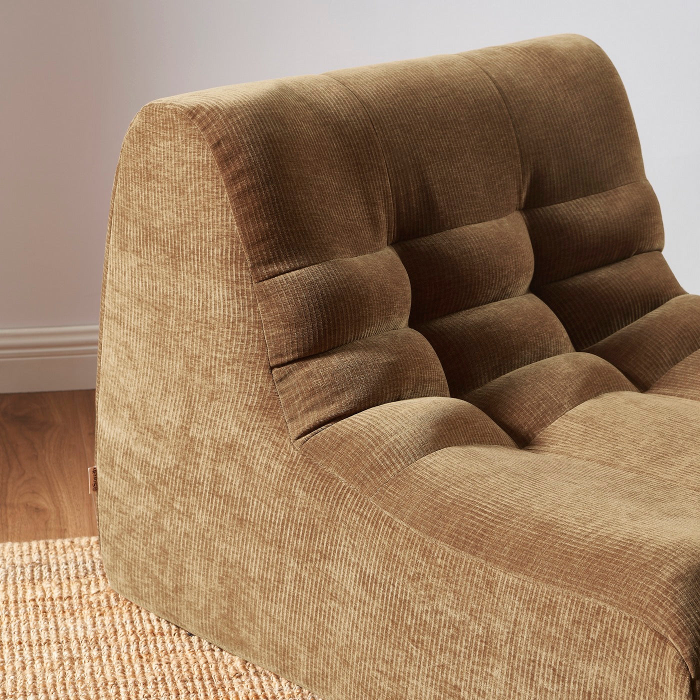 Janis - Chauffeuse Modulable 1 Place - Velours - Marron