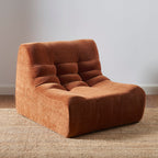 Janis - Modular 1 Seater Chair - Velvet - Terracotta