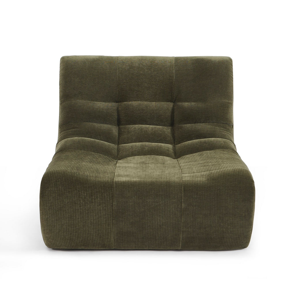 Janis - Chauffeuse Modulable 1 Place - Velours - Vert