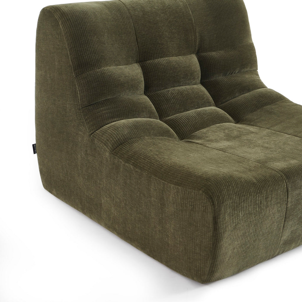 Janis - Chauffeuse Modulable 1 Place - Velours - Vert