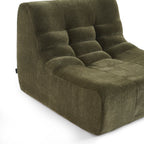 Janis - Chauffeuse Modulable 1 Place - Velours - Vert