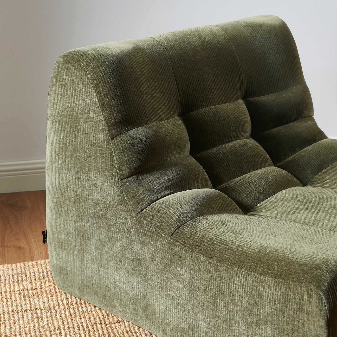 Janis - Chauffeuse Modulable 1 Place - Velours - Vert