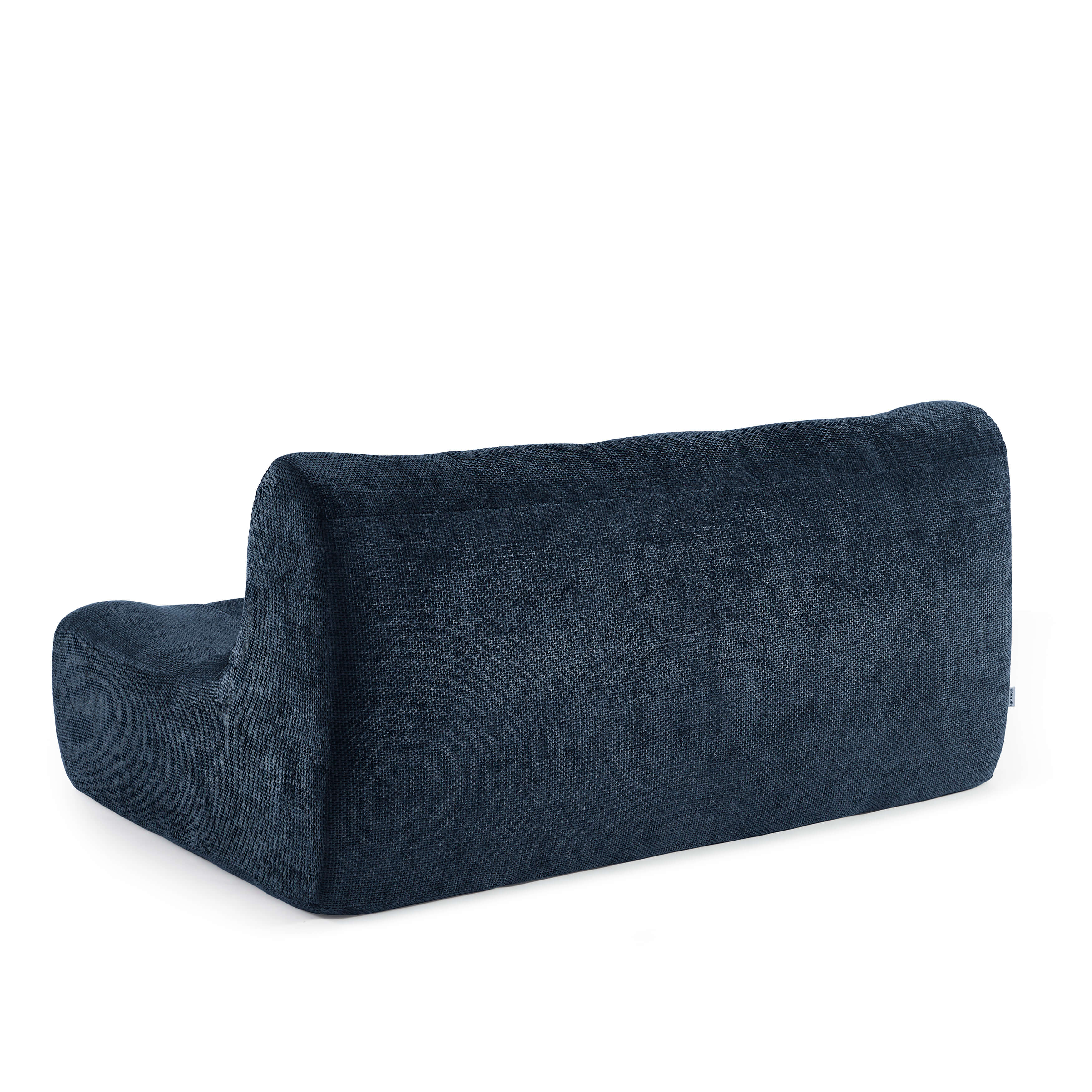 Janis - Banquette 2 Places - Tissu Chenille - Bleu