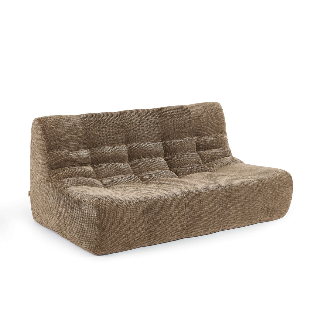 Janis - Banquette 2 Places - Tissu Chenille - Taupe