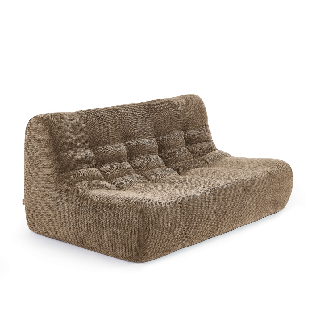 Janis - Banquette 2 Places - Tissu Chenille - Taupe