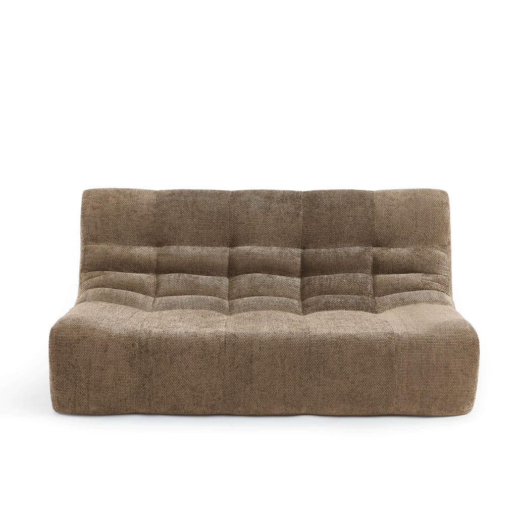 Janis - Banquette 2 Places - Tissu Chenille - Taupe