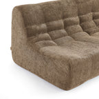 Janis - Banquette 2 Places - Tissu Chenille - Taupe