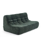 Janis - Banquette Modulable 2 Places - Tissu Chenille - Vert