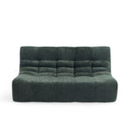 Janis - Banquette Modulable 2 Places - Tissu Chenille - Vert
