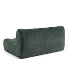 Janis - Banquette Modulable 2 Places - Tissu Chenille - Vert