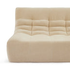 Janis - Banquette Modulable 2 Places - Velours - Beige