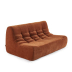 Janis - Modular 2-Seater Bench Seat - Velvet - Terracotta