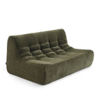 Janis - Banquette Modulable 2 Places - Velours - Vert
