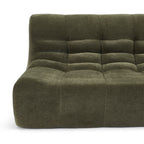 Janis - Banquette Modulable 2 Places - Velours - Vert