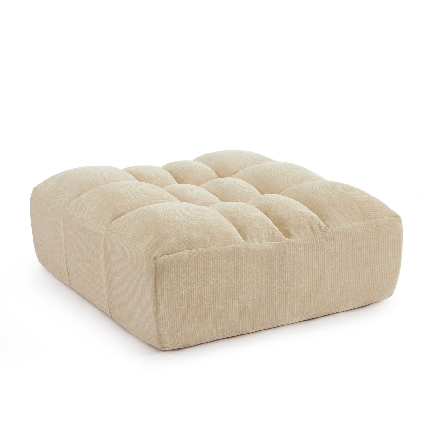 Janis - Pouf - Velours - Beige