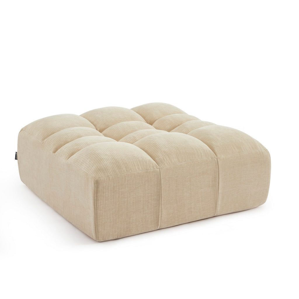 Janis - Pouf - Velours - Beige
