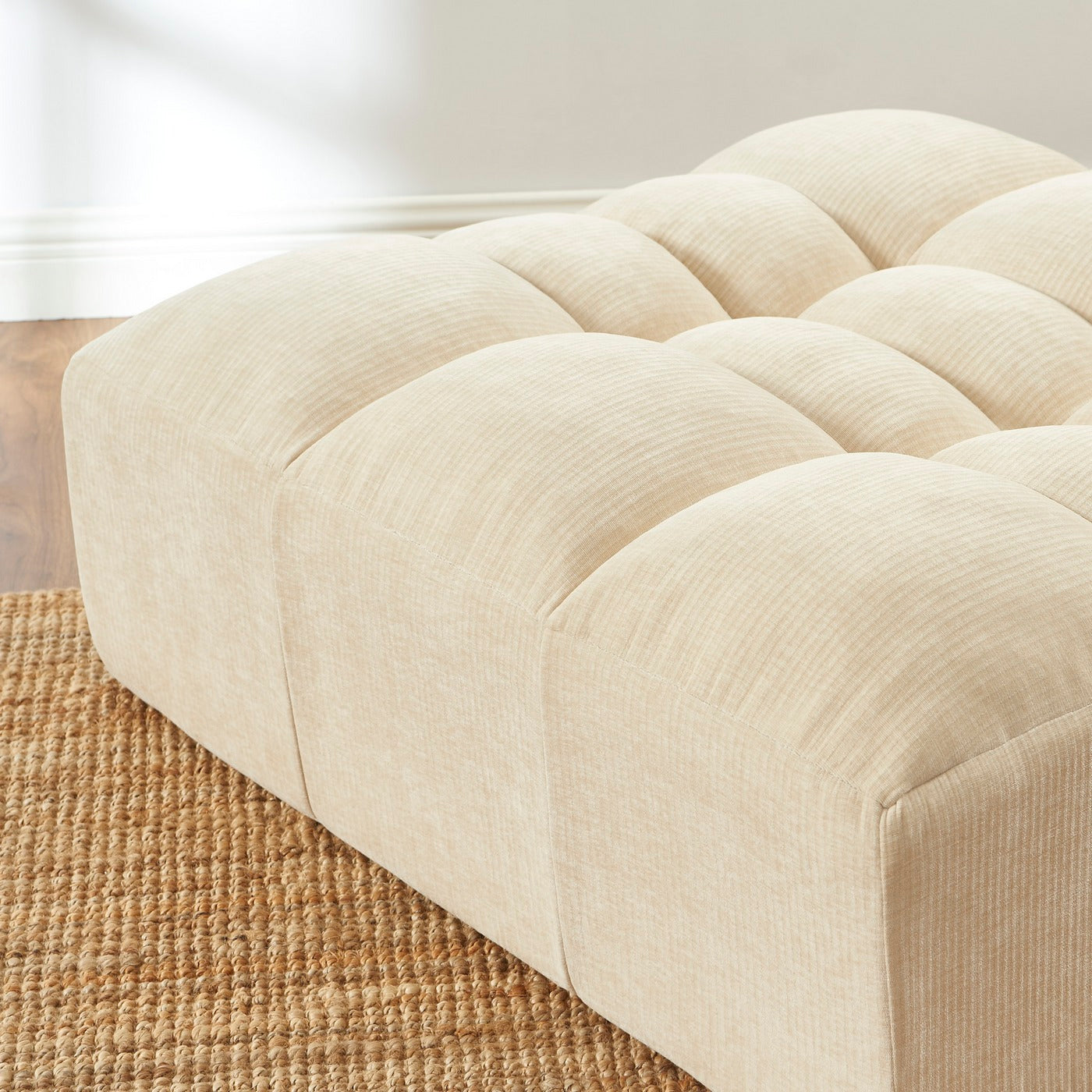 Janis - Pouf - Velours - Beige