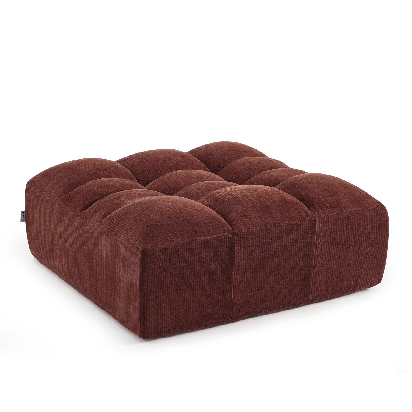 Janis - Pouf - Velvet - Burgundy