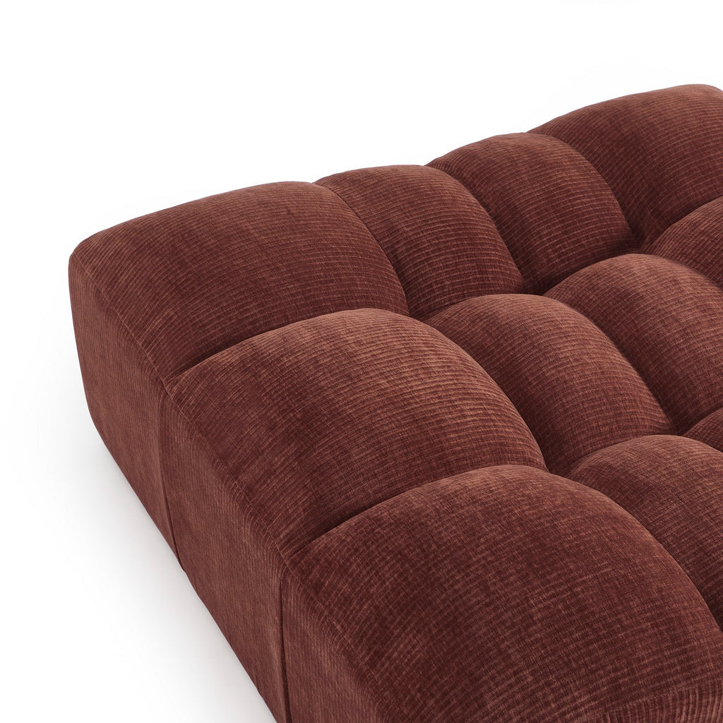 Janis - Pouf - Velvet - Burgundy