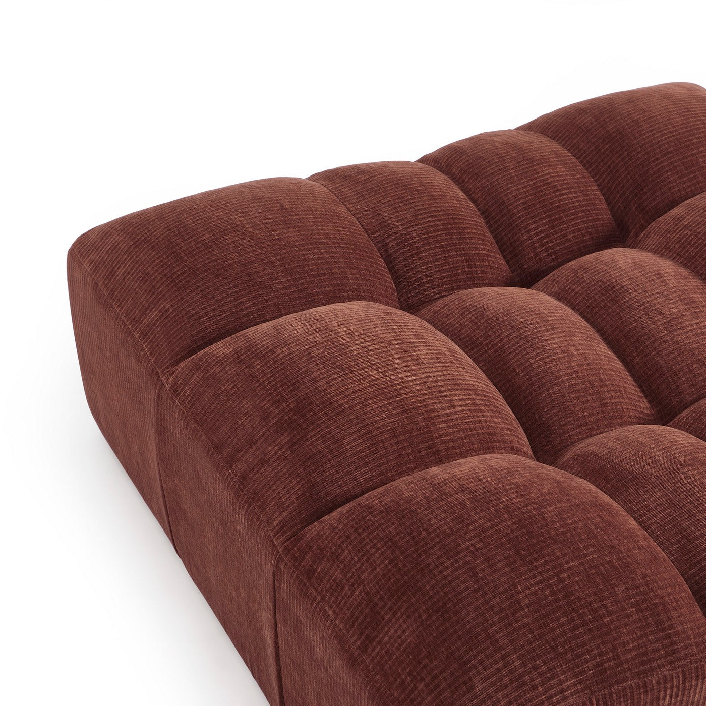 Janis - Pouf - Velvet - Burgundy