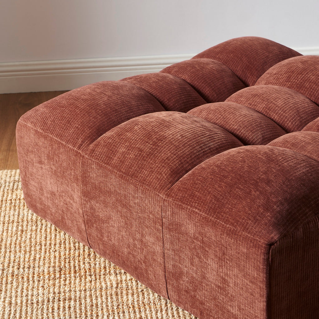 Janis - Pouf - Velvet - Burgundy