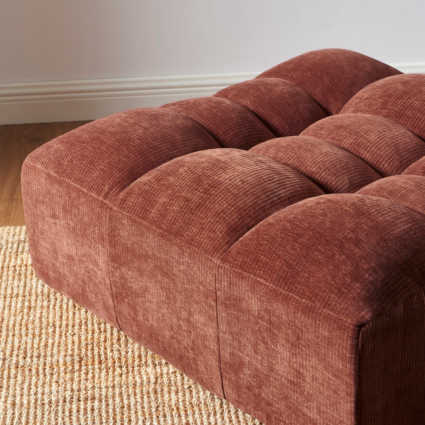 Janis - Pouf - Velvet - Burgundy