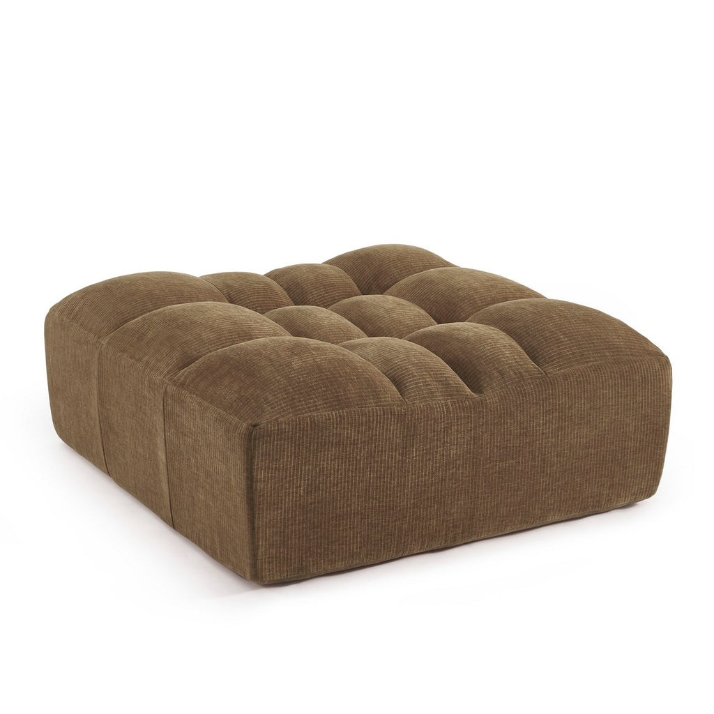 Janis - Pouf - Velours - Marron