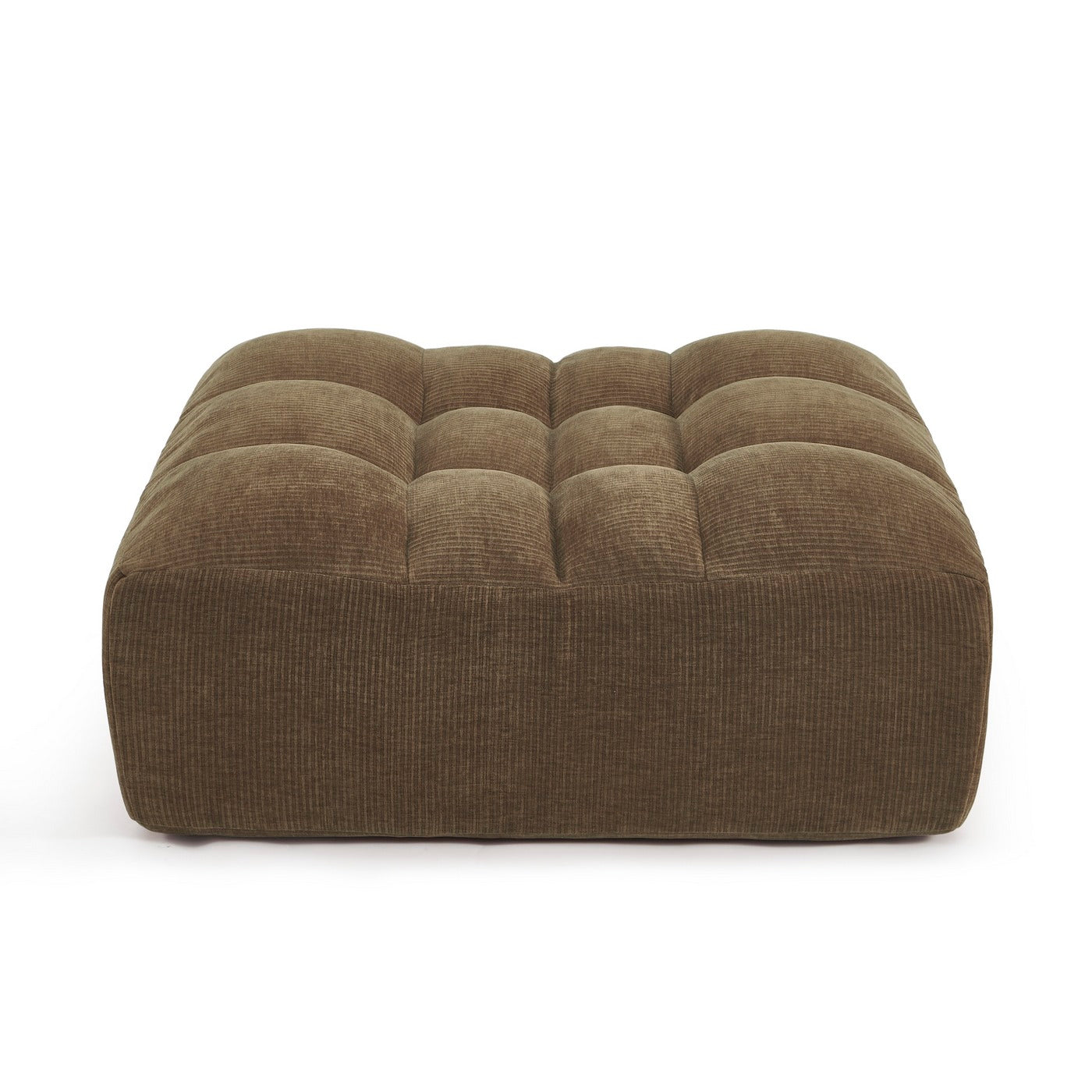 Janis - Pouf - Velours - Marron