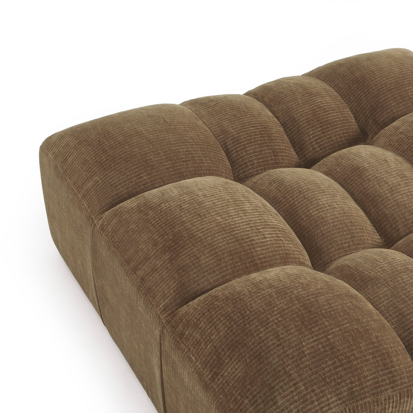 Janis - Pouf - Velours - Marron