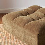 Janis - Pouf - Velours - Marron