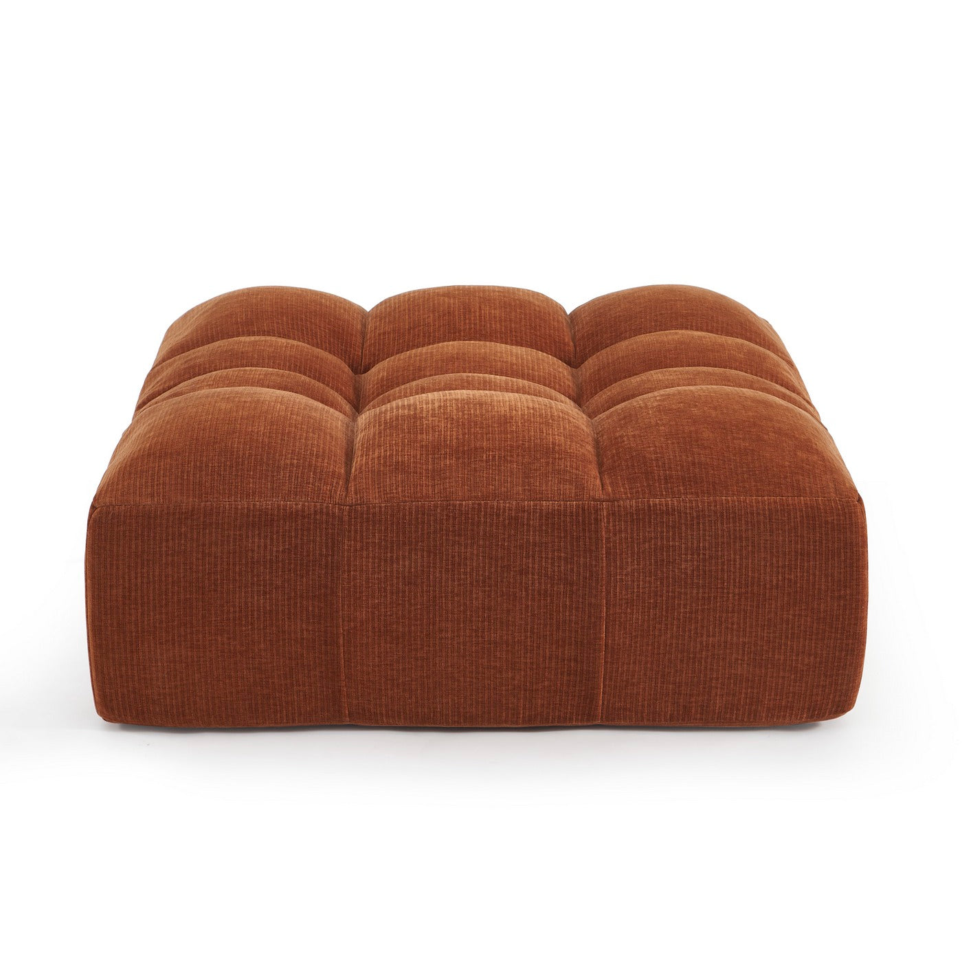 Janis - Pouffe - Terracotta Velvet