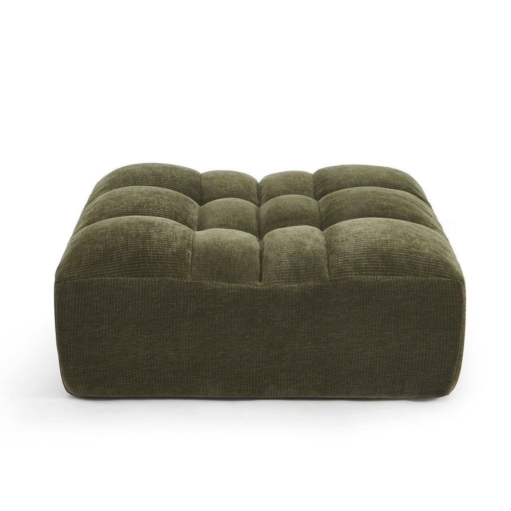 Janis - Pouf - Velours - Vert