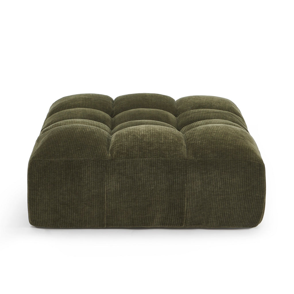 Janis - Pouf - Velours - Vert