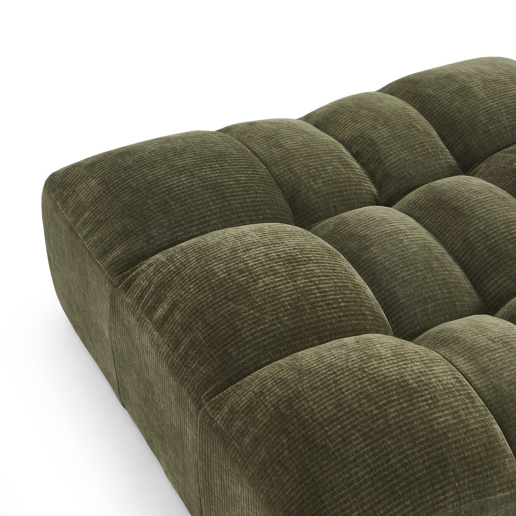 Janis - Pouf - Velours - Vert