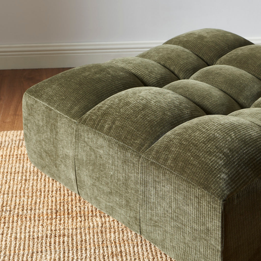 Janis - Pouf - Velours - Vert