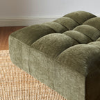 Janis - Pouf - Velours - Vert